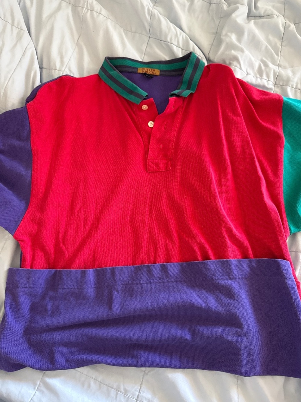 Vintage Cutter & Buck Color Block Polo